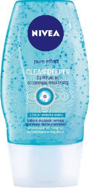 Nivea Pure Effect Żel-peeling do mycia twarzy Clean Deeper 150ml 1
