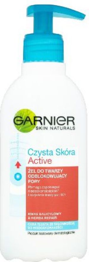Garnier Czysta skóra Active Żel do twarzy odblokowujący pory 200 ml 1