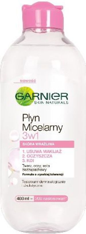 Garnier Essentials Płyn micelarny do cery wrażliwej 3w1 400ml 1