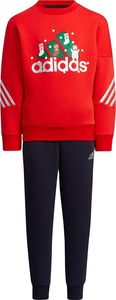 Adidas Dres dla dzieci adidas LK Holiday Set czerwono-granatowy H40344 140cm 1