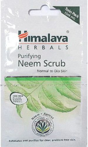 Himalaya Herbals Peeling do twarzy z Miodlą Indyjską (Neem) - cera normalna i mieszana 2 x 6ml sasz. 1