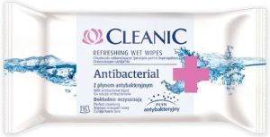 Cleanic Chusteczki odświeżające Antibacterial 1 opakowanie 15 sztuk 1
