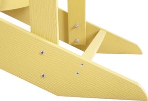 Shumee Krzesło ogrodowe z podnóżkiem żółte ADIRONDACK 7