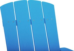 Shumee Krzesło ogrodowe z podnóżkiem niebieskie ADIRONDACK 6