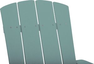 Shumee Krzesło ogrodowe z podnóżkiem turkusowe ADIRONDACK 6