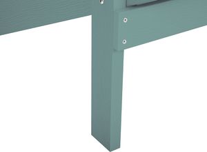 Shumee Krzesło ogrodowe z podnóżkiem turkusowe ADIRONDACK 8