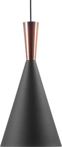 Lampa wisząca Shumee Lampa wisząca metalowa czarno-miedziana TAGUS 1