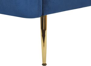 Shumee Fotel welurowy niebieski LACONIA 5