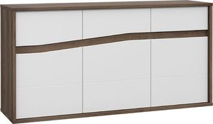 Selsey SELSEY Komoda WHSB 159 cm dąb szlachetny - biały połysk 1