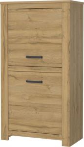 Selsey SELSEY Regał zamykany HVNS 77 cm prawostronny dąb postarzany 1