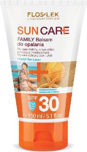 FLOSLEK Sun Care Balsam do opalania familijny SPF 30 wysoka ochrona 150ml 1
