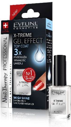 Eveline Nail Therapy Lakier odżywka X-Treme Gel Effect-płynne szkło 12ml 1