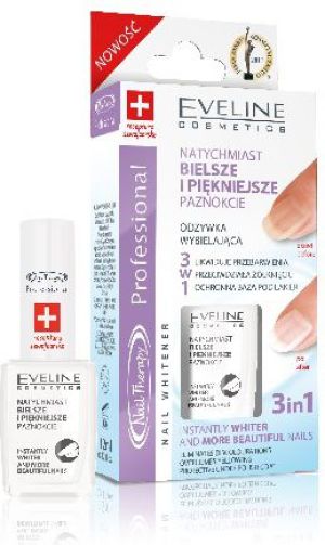 Eveline Nail Therapy Odżywka wybielająca do paznokci 3w1 12ml 1