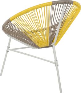 Shumee Zestaw 2 krzeseł rattanowy beżowo-żółty ACAPULCO 5