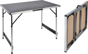 HI Składany stół, 100 x 60 x 94 cm, aluminiowy 1