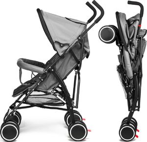 Wózek Moolino Wózek spacerówka Moolino Compact Czarno-szary 13