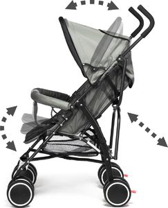 Wózek Moolino Wózek spacerówka Moolino Compact Czarno-szary 14