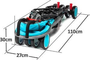 Wózek Moolino Wózek spacerówka Compact Niebiesko-szary 4