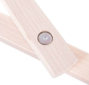 Springos Leżak ogrodowy drewniany do samodzielnego montażu z materiałem turkusowym 7