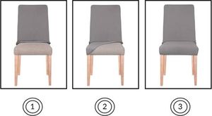 Springos Pokrowiec na krzesło uniwersalny brązowy UNIWERSALNY 5