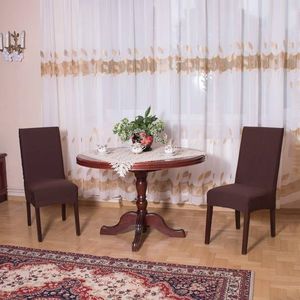 Springos Pokrowiec na krzesło uniwersalny brązowy UNIWERSALNY 9