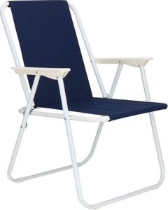 Springos Krzesło turystyczne składane na plażę i do ogrodu granatowy 4