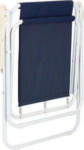 Springos Krzesło turystyczne składane na plażę i do ogrodu granatowy 5
