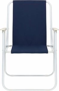 Springos Krzesło turystyczne składane na plażę i do ogrodu granatowy 10