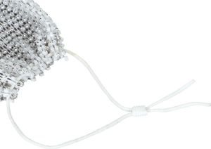 Intesi Maska Glitter srebrna 3