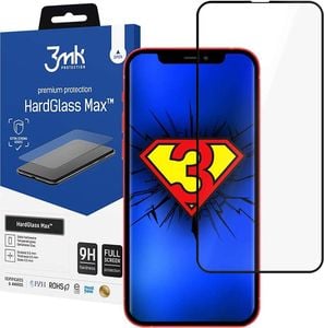 3MK Szkło hartowane 3mk HardGlass Max Finger Print do iPhone 13 Pro Max Black 1
