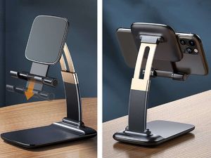 Podstawka Alogy Regulowany stojak uchwyt Alogy podstawka na biurko do telefonu Czarny 3