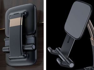 Podstawka Alogy Regulowany stojak uchwyt Alogy podstawka na biurko do telefonu Czarny 5