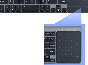 Klawiatura Alogy Touchpad (8909 Bluetooth KEYBOARD Win/iOs/Android Alogy touchpad gray) 4