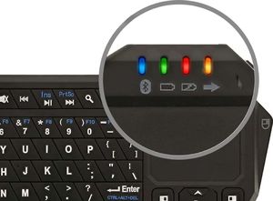 Klawiatura Alogy Touchpad Bezprzewodowa Czarna US (8903) 5