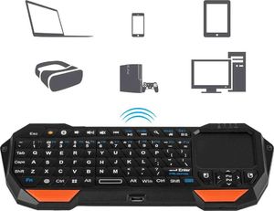 Klawiatura Alogy Touchpad Bezprzewodowa Czarna US (8903) 7