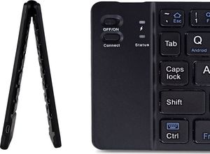 Klawiatura Alogy składana Bezprzewodowa Czarna US (8280) 4