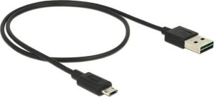 Kabel USB Delock USB-A - microUSB 1 m Czarny (83844) 1