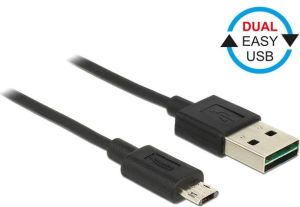 Kabel USB Delock USB-A - microUSB 1 m Czarny (83844) 2