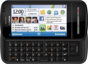 Smartfon Nokia Nowa Nokia C6-00 RM-612 128MB RAM 256MB + 2GB Micro SD Black Symbian 2
