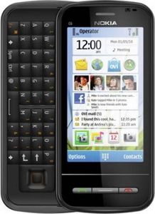 Smartfon Nokia Nowa Nokia C6-00 RM-612 128MB RAM 256MB + 2GB Micro SD Black Symbian 3