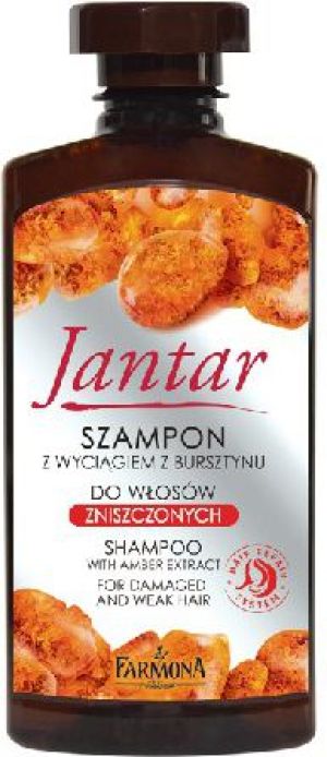 Farmona Jantar Szampon z wyciągiem bursztynu i witaminami do włosów zniszczonych 330 ml 1