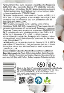 BluxCosmetics Mydło do rąk w płynie naturalne ECO z olejkiem nasion bawełny 650 ml 2