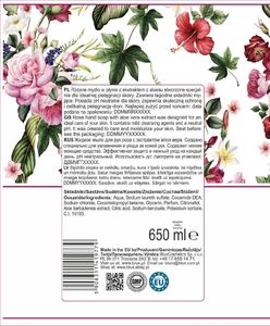 BluxCosmetics Mydło do rąk różane z aloesem 650 ml 2