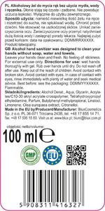 BluxCosmetics Żel antybakteryjny do rąk 100 ml 2