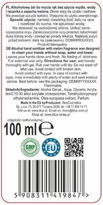 BluxCosmetics Żel antybakteryjny do rąk o zapachu melona 100 ml 2