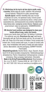 BluxCosmetics Zestaw żeli antybakteryjnych do rąk 4x 650 ml 5