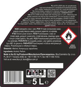 BluxCosmetics Zimowy płyn do spryskiwaczy z lejkiem -22C, kanister 5L 2