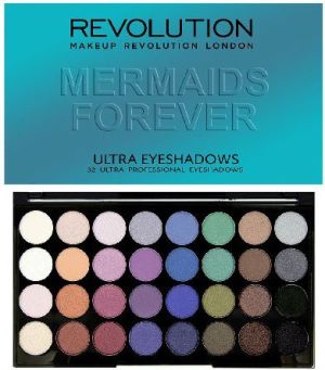 Makeup Revolution Ultra Palette 32 Zestaw cieni do powiek Mermaids Forever (32 kolory) 16g 1