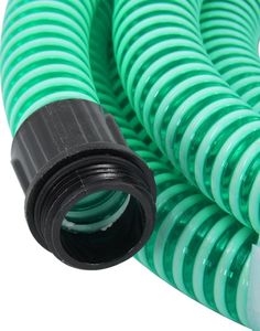vidaXL Wąż ssący z mosiężnymi złączkami, 10 m, 25 mm, zielony 3