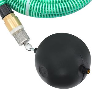 vidaXL Wąż ssący z mosiężnymi złączkami, 10 m, 25 mm, zielony 6